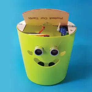 자동으로 열리는 센서 쓰레기통 만들기/전자회로