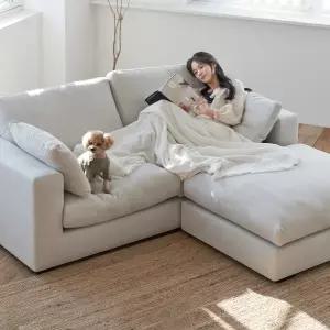 [3월 5% 최종판매가 167,810] 휴도 시월의 동백 외 모음전 2인 3인 구스 기억의 조야 아쿠아 패브릭소파 푹신한 소파