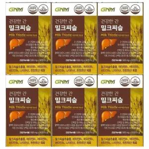 GNM자연의품격 건강한 간 밀크씨슬 500mg x 30정 x 6개 / 써클