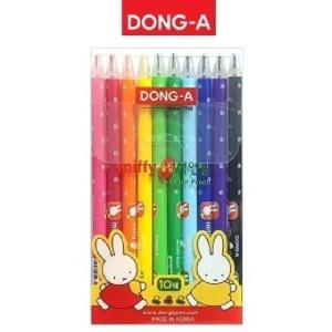 동아/미피 슬림색연필10색세트 (바디색상칼라)