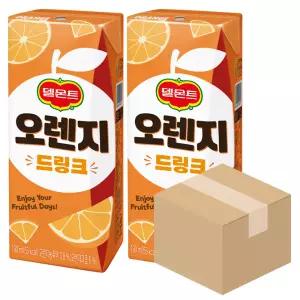 델몬트 오렌지 드링크 190ml 48팩 팩음료