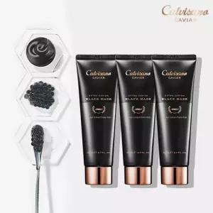 (칼비사노) 엑스트라 캐비아 블랙 마스크 80ml x 3개