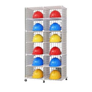 안전모거치대 조립식 공사장 헬멧 보관함 작업모 선반