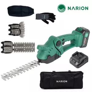 나리온 무선 전정기 NJY-19 충전 헤지커터 헤지 트리머 소형잔디깍기