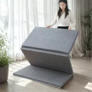 국산 신상 가볍고 숨이죽지않는 탄탄한 피폼 접이식 3단 매트 매트리스/ 요매트 꿀잠 마블 피폼 토퍼 바닥 침대