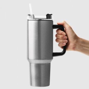 대용량텀블러 손잡이 1리터 큰 텀블러 1160ml 머그 컵 보온병 사무실 보온 보냉 아이스