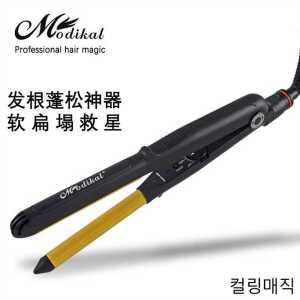 열판 앞머리 울트라 플랫 제품 아이롱기 얇은 컬러 남자 미니 헤어 뿌리볼륨 너 전문 매직기