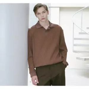 [본사직영] 오버핏 엠보 V넥 티에리 티셔츠 (FHIBH3103)