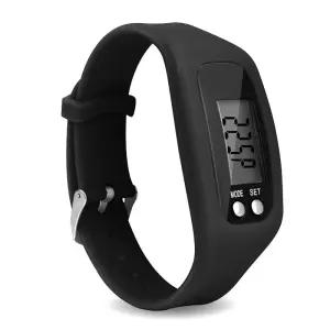 만보기 손목 전자 시계 블랙/다용도 등산 경보 측정용 스포츠 휴대용 운동 디지털 전자식 만보계 디자인