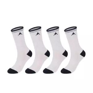 네파 스트라이프 A로고 쿠션 장목 남 아이보리/네이비 4팩