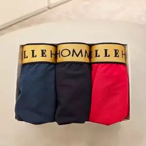 엘르이너웨어 골드 아웃밴드 남성 드로즈 3종세트 EEMDR773 BK GR RD