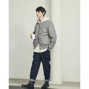 [롯데백화점]지이크 SS 간절기 필수템 프리미엄 MA1 그레이 블루종 6002 DHSIEG