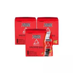 코오롱제약 퍼펙트 파워젤 (축구 마라톤 자전거 등산 보충제 에너지젤) 꿀홍삼 12포 3개