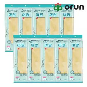 오런 대광 고무장갑 중형 M 아이보리 X 10개