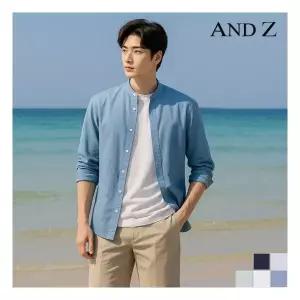 지오지아. 지오지아앤드지 브리즈 리넨 밴드카라 셔츠 BLB2WC1002 1003079