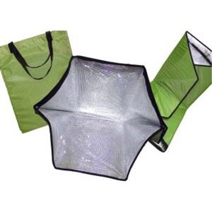 휴대용 태양열 조리기 녹색 큐 솔라 실험 미니 태양광