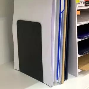 (블랙 2P) L자형 책꽂이 북엔드/대형/북앤드/책지지대/가정용/공간활용/논슬립/데스크/메탈/미니/북고정