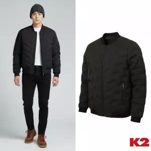 [백화점 정품] K2 패딩 남자 시그니처 매튜 다운 블랙 퀼팅 누빔 항공 잠사 숏 경량 자켓 점퍼