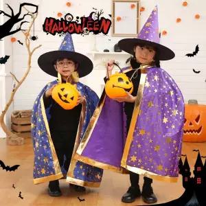 할로윈 키즈 의상 소년 행사 망토 소품 코스프레 마녀옷 a