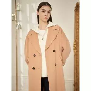 [하프클럽/]잉글랜드 스타일 핸드메이드 롱 캐시미어 코트 MJ11HC202HJJ