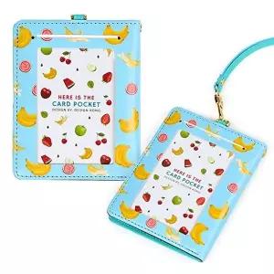 한정특가) 디자인콩 후르츠 카드 목걸이지갑 (바나나)-WFIYAJ3