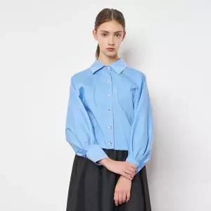 [케네스레이디][BYLYNN]웨스트 크롭 블라우스 EWBLPC0400