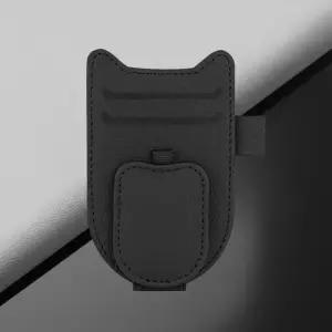 클린클립 차량용 선글라스 선바이저 클립 거치대 카드수납 홀더 블랙