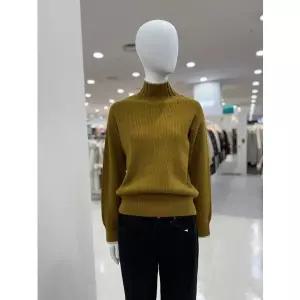 [LIST 배색 디테일 울 하이넥 니트 TSKPOP82280