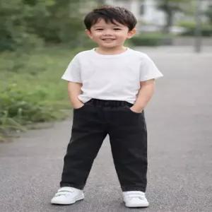 팜므 유아 남아 여아 흑색 일자 청바지설날