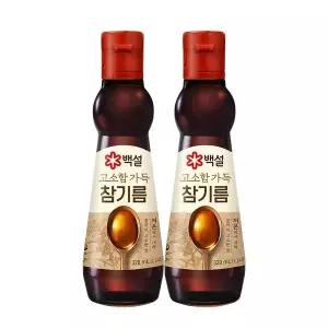 [신세계라이브쇼핑]CJ제일제당 백설 고소함가득참기름320ml x2개