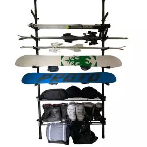 스노우보드 데크 거치대 매트 정리대 3층 블랙 랙 310cm 선반 보관 가정용