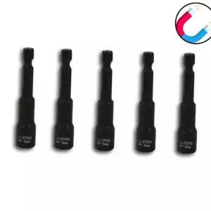 육각 비트 소켓 마그네틱 고정밀 8mm 자석 비트 소켓 바나듐 공구 드라이버 액세서리 드릴 조임 전동 나사