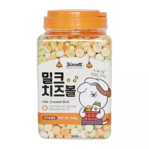 비스코티 애견 치즈볼 밀크 500g 1개