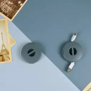 휴대 usb선정리 다용도 충전선정리 이어폰줄감개 블루 줄감개 케이블선정리