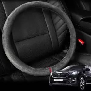 현이몰 올뉴 쏘렌토 핸들커버 스웨이드 원단 자동차 핸들카바 자동차핸들커버 차량용핸들커버