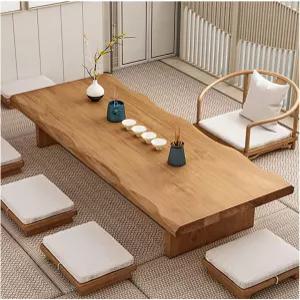 현대 다다미 커피 테이블 대형 일본식 바닥 낮은 다기능 직사각형 나무 티 거실 다이닝 룸 차