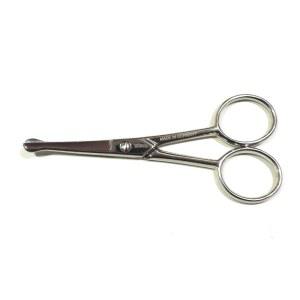 조링겐 게이조 독일 GOSOL 수염 코털 귀털 가위 10 5 cm, 앞쪽이 살짝 휘어