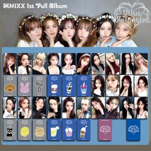 6개/세트 아이돌 NMIXX 새 앨범 블루 발렌타인 로모 카드 특별 보너스 릴리 해원 설윤 베 지우 규진 팬 선