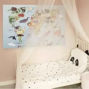 벽장식동물가랜드 대형 패브릭 포스터 동물원 SUV인쇄 인주문제작 북유럽빈티지 감성인테리어 모던 느낌 소