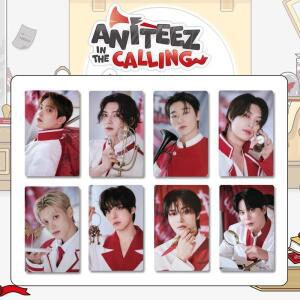 8개/세트 Kpop 아이돌 ATEEZ 새 앨범 포토카드 HD 인쇄 로모 홍주 홍화 윤호 예상 산 팬 선물