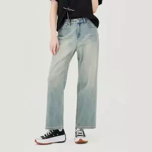 [롯데백화점]베네통 빈티지 워싱 스트레이트 데님 팬츠 (BADP11541)