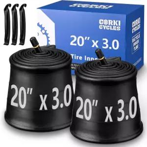 코키 사이클스 팻 타이어 튜브 20x3.0 20x3.5 20x4.0 32mm 슈레이더 밸브 헤비 듀티 부틸 러버 20인치