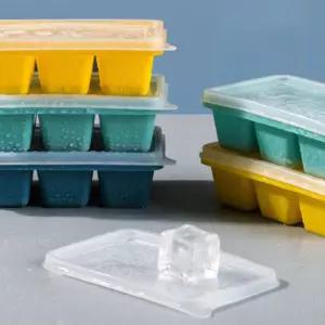 실리콘 얼음틀 트레이 하이볼 얼음 아이스 메이커 6구 얼음트레이 얼음통 아이스트레이 옐로우 L429