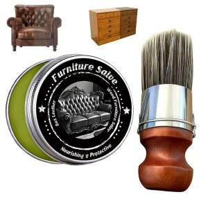 브러시가 포함된 가죽 및 가구 수리 솔브, 오리지널 리콜링 밤 우드 클리너, 폴리쉬 왁스, 가정용, 소파, 카시트용 가정용 실내용품 유지 관리 키트