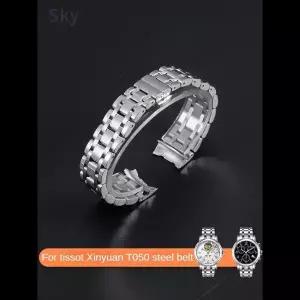 호환  Tissot T050 여성용 편안한 시계 밴드 1853 Yunchi Lady Heart 시리즈 T050207a T050217a 16mm 아크