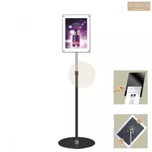 자석 속지 교체 A4 블랙 원형 뷰티샵 안내문 입간판 광고판 홍보물 표지판