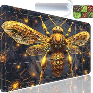 존이 있는 TCG 플레이매트용 Yuxcfhjfe 보관 가방과 주사위가 24 x 14 인치 카드 플레이매트 트레이딩 게임