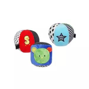 바스락 소리나는 촉감발달 아기공 3종 상상력 헝겊 장난감 놀이