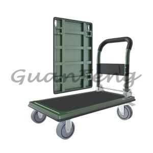 90 * 60cm 600kg 강철 내구성 금속 플랫폼 접이식 트롤리 산업용 창고 화물 운송용
