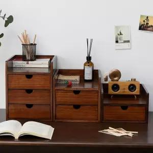 소형 원목 서랍장 미니 004a 우드 폭좁은 수납함 컬러 틈새 인테리어